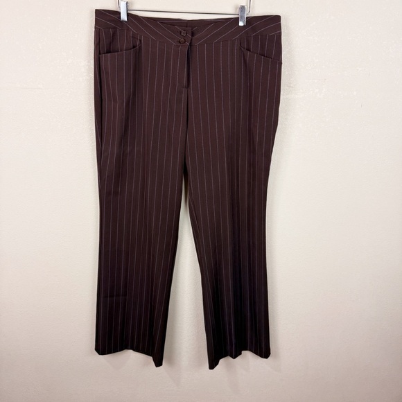 Vintage Retro Y2K Rockabilly Pin Up Pin Striped Stripe Pants Trouser Size 18 - Picture 1 of 6